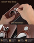 Typecase Mens Wallet Card Holder for Tracker: Leather Smart Wallet for Men Compatible with Apple Tracker, RFID Blocking, Slim, Minimalist - 9-14 Card Capacity | ID Window | Cash Slot